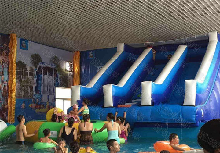 沧州充气滑梯游泳池